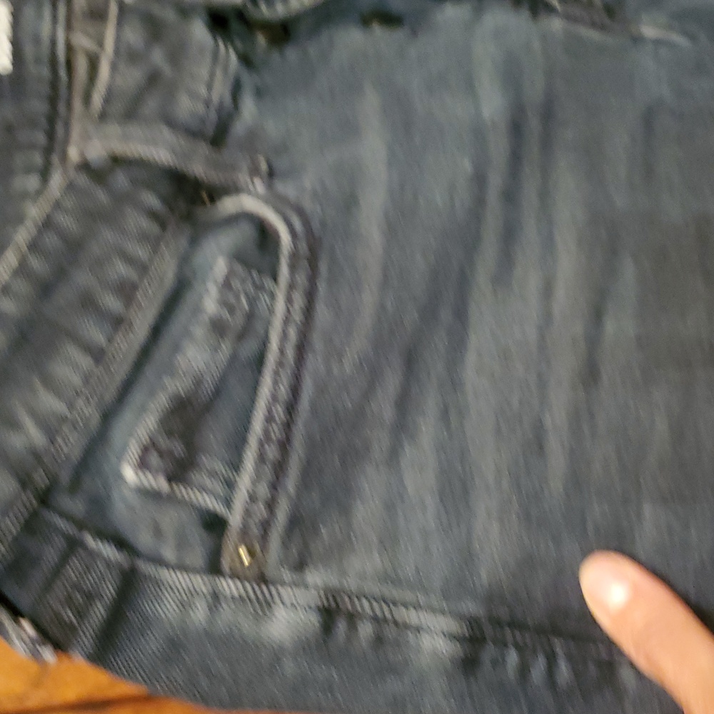 โค๏ธ 3 For $18 OLD NAVY Distressed Bluish Black Women Jeans Size 10 - Picture 8 of 11